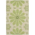 Safavieh 3 x 5 ft. Small Rectangle Novelty Kids Beige and Green Hand Tufted Rug SFK319A-3